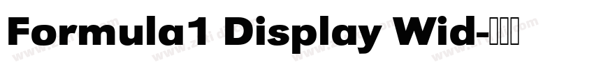 Formula1 Display Wid字体转换